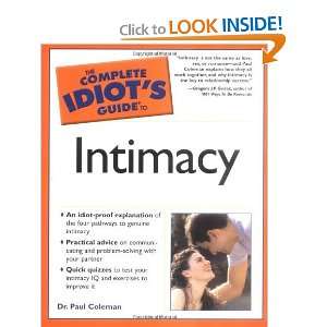  The Complete Idiots Guide to Intimacy [Paperback] Dr 