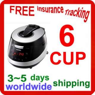 CUCKOO IH Pressure Rice Cooker Warmer 6 CUP HSXT0610FB  