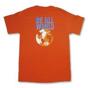  GK1 Be All World Soccer T Shirt (Orange) Sports 