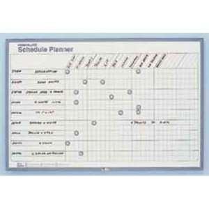   Magna Visual 36H x 48W MagnaLite Schedule Planner: Office Products
