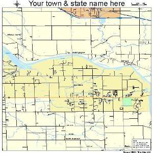  Street & Road Map of Allendale, Michigan MI   Printed 