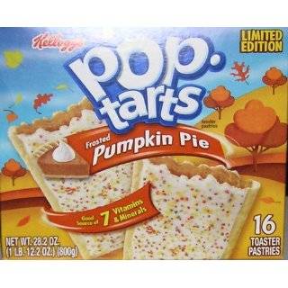 Kelloggs Pop Tarts Pumpkin Pie 16 Toaster Pastries, Limited Edition