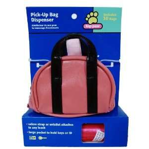  Top Paw Dog Pick up Bag Dispenser with 30 Bags: Pink 