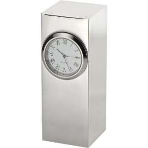  Radiance Silver Plated Column Clock