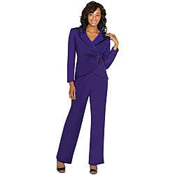 Audrey B. Womens Purple 2 piece Suit  