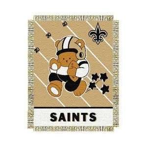  New Orleans Saints NFL Triple Woven Jacquard Throw (Baby 
