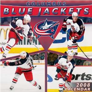 COLUMBUS BLUE JACKETS 2008 NHL Monthly 12 X 12 WALL CALENDAR  
