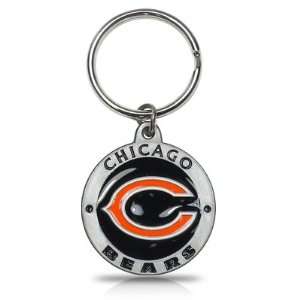  NFL Chicago Bears Logo Metal Key Chain, Official Licensed 