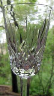  FOUR Waterford Irish Crystal Glass Lismore Sherry Wine Goblets  