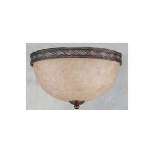 Forte Lighting 2263 02 21 Rustic Spice Transitional Flushmount Ceiling 