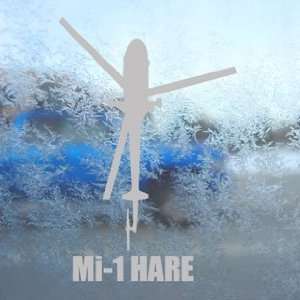  Mi 1 HARE Gray Decal Military Soldier Truck Window Gray 