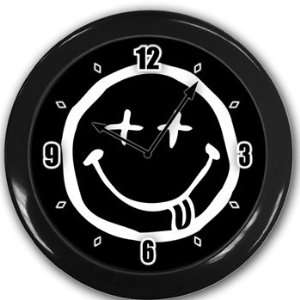  Smiley face nirvana Wall Clock Black Great Unique Gift 