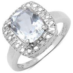 Sterling Silver Clear Quartz Ring (2ct TGW)  Overstock