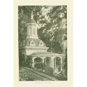    1896 Print Pagoda At Napa Soda Springs Calif 