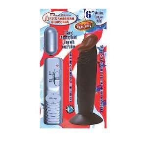 Nasstoys Real Skin Afro American Flexible Vibrating Whopper Dong with 