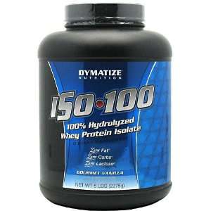  Dymatize 100% Hydrolyzed Whey Protein Isolate, Vanilla, 5 lb 