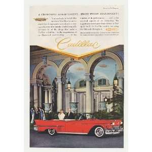   Red Cadillac Convertible The Breakers Hotel Print Ad