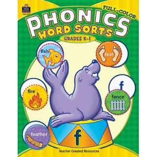  Full Color Phonics Word Sorts K 1 Toys & Games