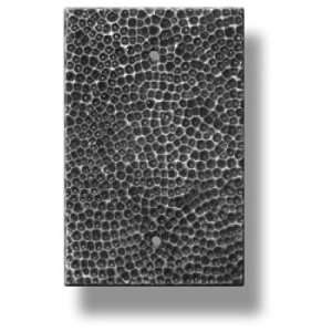  Solid Brass Single Blank Wall Plate   Black