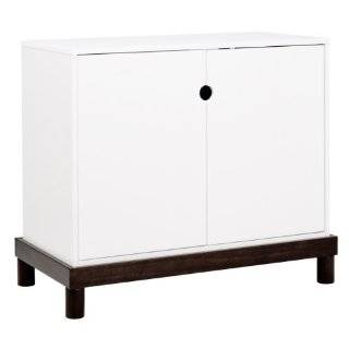 Baby Mod Olivia 2 Door Changing Table in Espresso and White