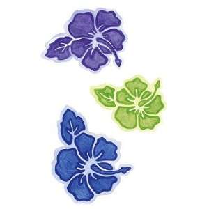  Tropical Flowers Wallies Wallpaper Cut Outs