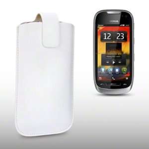  NOKIA 701 PU LEATHER CASE, BY CELLAPOD CASES WHITE 