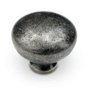 Village expression   1 1/4 diameter round knob in pewter