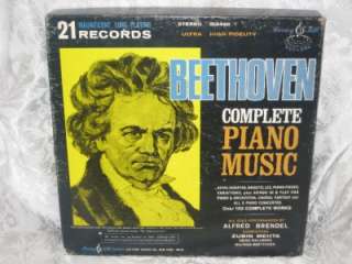 BEETHOVEN COMPLETE PIANO MUSIC 21 LPs BRENDEL / MEHTA  