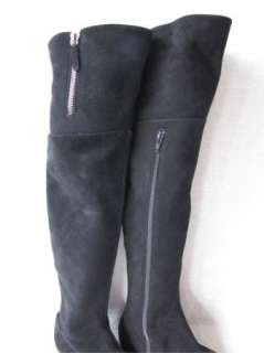 Valentino SHOES boots suede black KNEE HIGH 36 6  