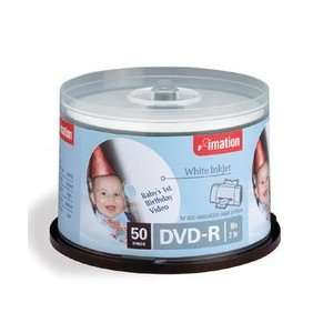  16X White Inkjet Printable DVDR (50 pack) Electronics