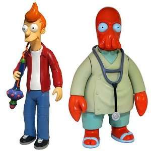  Futurama Series 1: Fry & Dr. Zoidberg Action Figures Case 