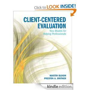 Client Centered Evaluation New Models for Helping Professionals 