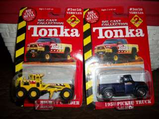 TWO TONKA DIE CAST 2000 #2 MIGHTY GRADER #3 1956 TRUCK  