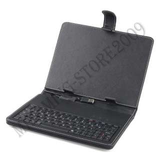 Leather Case W/ USB Wired keyboard F 8 Tablet PC 1415  