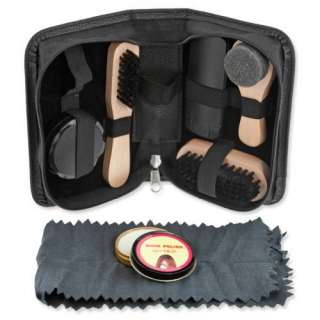  Mens Deluxe Shoe Shine Kit Travel Accessory by Gilton Co 