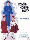 1935 Spring Eclair Coupe Paris Pattern Book Reprint w/Tapes More Pics 