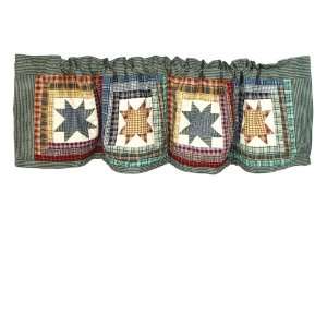   Magic Cottage Star Curtain Valance, 54 Inch by 16 Inch: Home & Kitchen