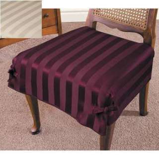 Polyester Tonal Stripe Seat Cover Set Of 2 Cream 377959  
