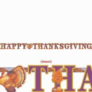  Happy Thanksgiving Festive Turkey Letter Banner 9ft Toys 