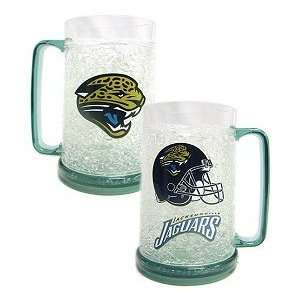   Jaguars Freezer Mug   Set of Two Crystal Glasses