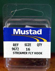 Mustad Streamer Hook 9672 size 16 100hooks  Norway made  