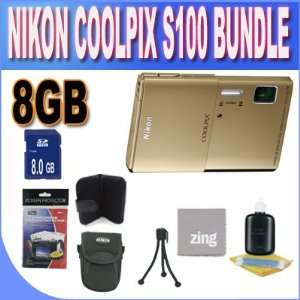 com Nikon COOLPIX S100 16 MP CMOS Digital Camera with 5x Optical Zoom 