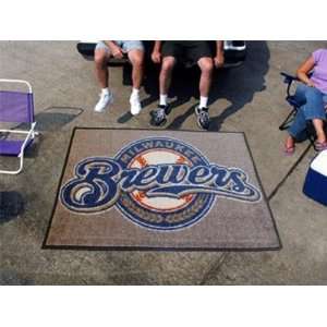  MLB Milwaukee Brewers   TAILGATER AREA MAT (60x72): Home 