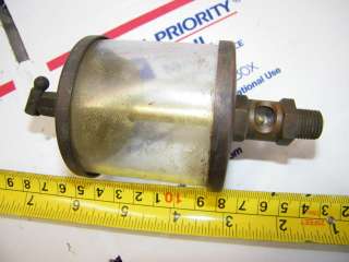 ANTIQUE BRASS DRIP OILER FOR HIT AND MISS GAS ENGINE MARINE OR STEAM 