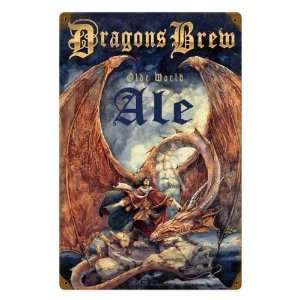  Dragon Brew Food and Drink Vintage Metal Sign