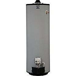   gal natural gas water heater with 12 year tank and parts warranty read