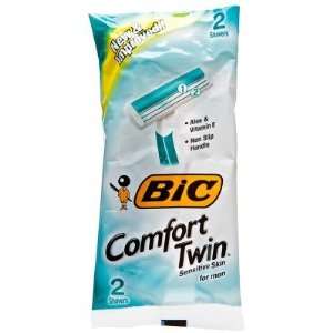  Bic  Comfort Twin Sensitive Disposable Razors for Men (2 