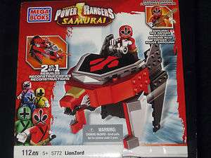 Mega Bloks 5772   Power Rangers Samurai   Red Ranger LionZord 