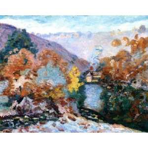   , painting name Crozant Landscape, La Folie, By Guillaumin Armand
