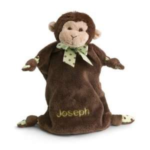  Personalized Monkey Travel Security Blanket Gift: Baby
